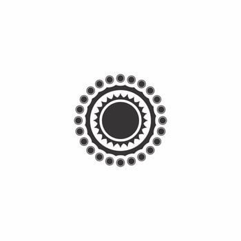 sun illustration logo vector