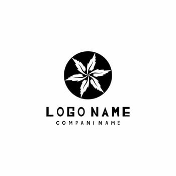 leaf illustration logo vector