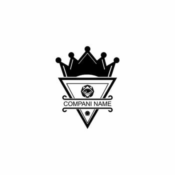 royal crown illustration logo vector