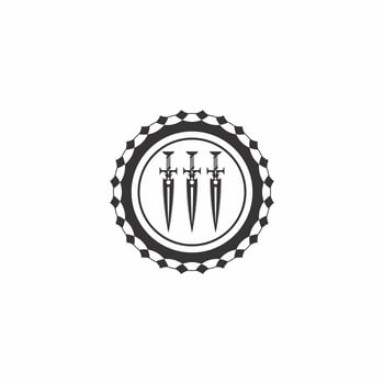 sword illustration logo vector