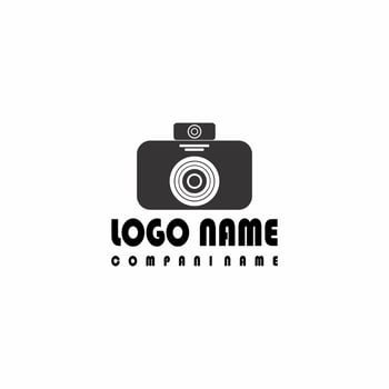 vector illustration of camera and gear logo