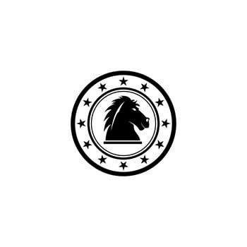 horse vector logo illustration