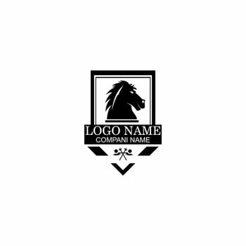 horse vector logo illustration