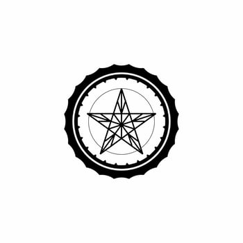 free star logo vector with eps file