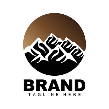 Mountain Logo, Vector Mountain Climbing, Adventure, Design For Climbing, Climbing Equipment, And Brand With Mountain Logo