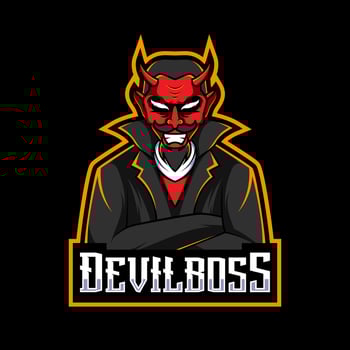 Devil Gaming Mascot Logo Illustration vector