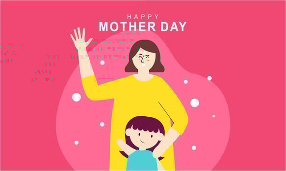 Mother's day concept illustration vector
