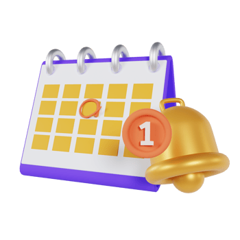 3D Calendar Notification png