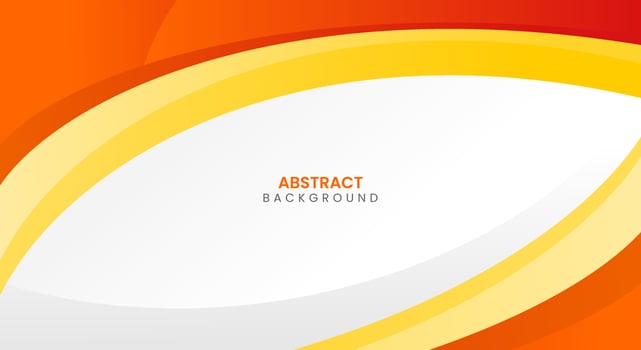 Modern abstract curve orange and yellow background vector