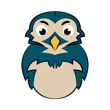 color image of owl. Good use for symbol, mascot, icon, avatar, tattoo,T-Shirt design, logo or any design. vector