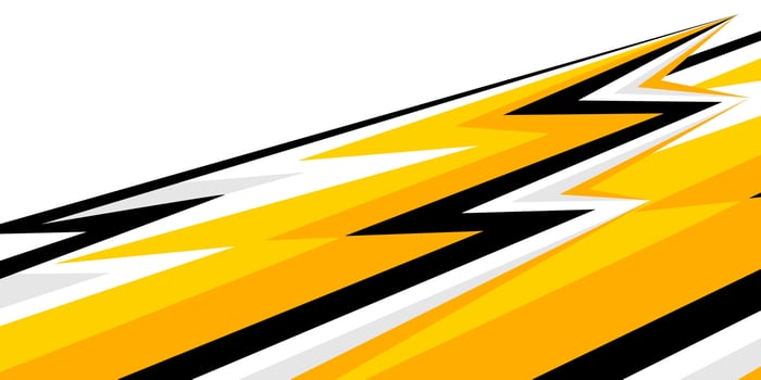 orange decal racing stripe sticker vector