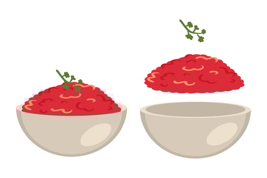 Salsa mexican spicy sauce collection in flat style. vector