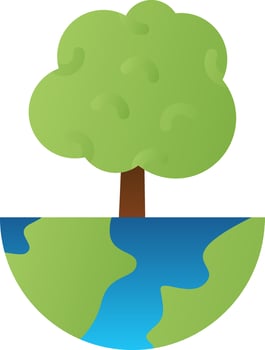 World Trees Vector Icon Design
