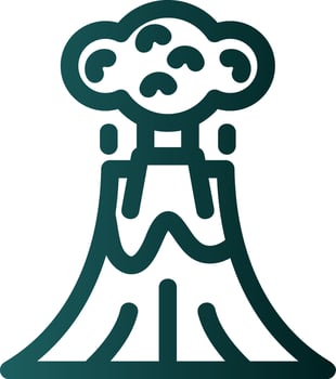 Volcano Vector Icon Design