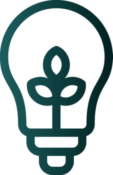Eco Light Vector Icon Design
