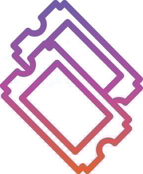 Ticket Alt Vector Icon Design