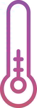 Thermometer Half Vector Icon Design
