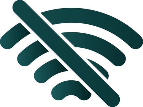 Wifi Off Vector Icon Design