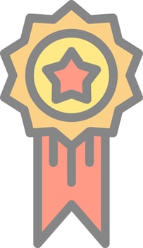 Award Vector Icon Design