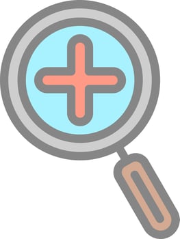 Zoom In Vector Icon Design