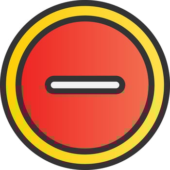 Minus Vector Icon Design