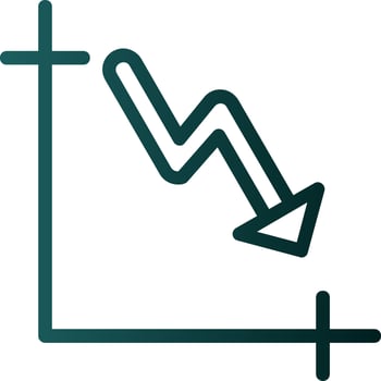 Trending down Vector Icon Design