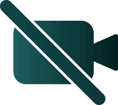 Video Off Vector Icon Design