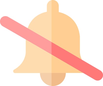 Bell Off Vector Icon Design
