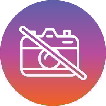Camera off Vector Icon Design