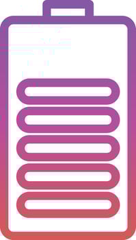 Battery Vector Icon Design