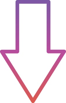 Down Vector Icon Design