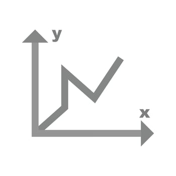 Graph I Flat Greyscale Icon vector