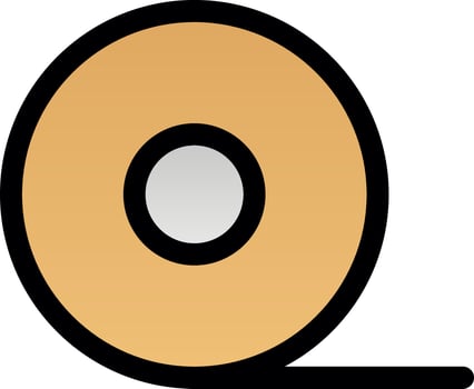 Adhesive Tape Vector Icon Design