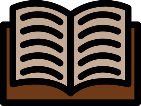 Open Book Vector Icon Design