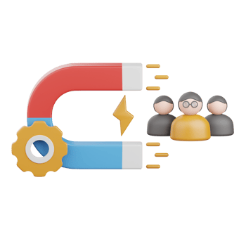 3d rendering user engagement isolated useful for marketing, advertising, advertisement and promotion png
