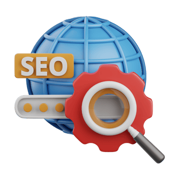 3d rendering seo isolated useful for marketing, advertising, advertisement and promotion design png