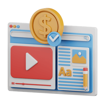 3d rendering paid content isolated useful for marketing, advertising, advertisement and promotion png