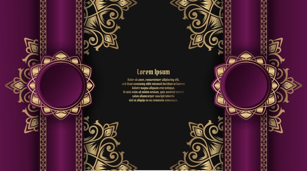 luxury background, with mandala ornament vector