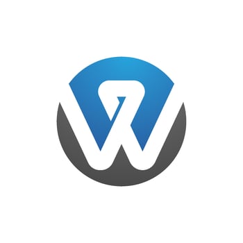 W Letter Logo Template vector
