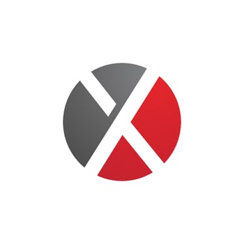 X Letter Logo Template vector icon