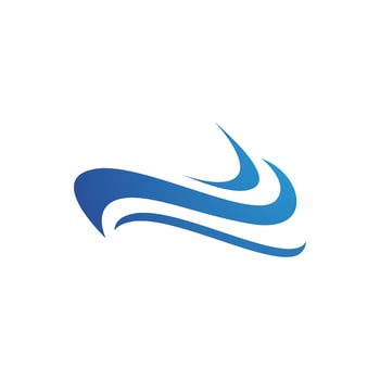 Water wave icon vector