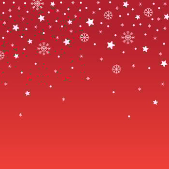 Cute Merry Christmas Star Snow Snowflake Confetti Element Ditsy Sprinkle Sparkle Shine Small Polkadot Spring Line Abstract Gradient Red Pattern Frame Background for Christmas Party vector