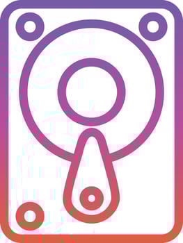 Hard Drive Vector Icon Design