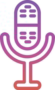 Mic Vector Icon Design