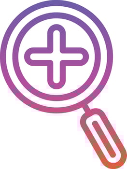 Zoom In Vector Icon Design