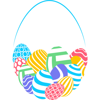 isolated easter egg flat style icon png