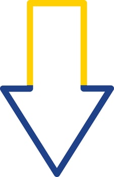 Down Vector Icon Design
