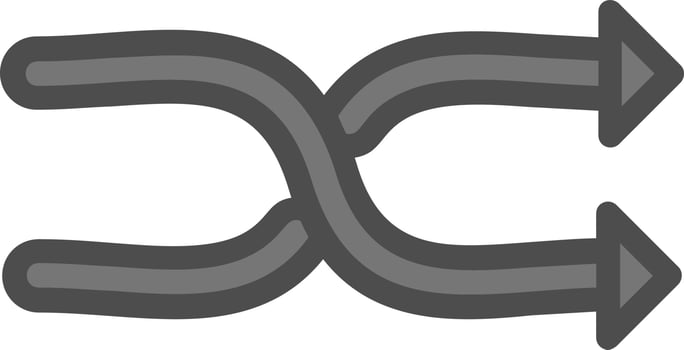 Shuffle Vector Icon Design