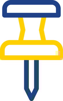 Push Pin Vector Icon Design