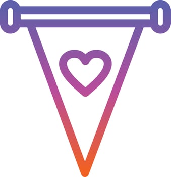 Pennant Vector Icon Design